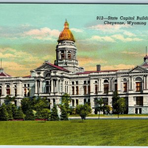 1940 Cheyenne, WY Wyoming State Capitol Building Old World Tartaria Wyo  PC A238