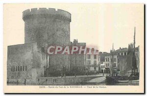 Old Postcard out of the Port of La Rochelle Tower of the Chaine Charter