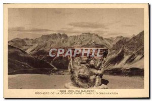 Old Postcard Col du Galibier Rocks of the Great Firewall The viewpoint