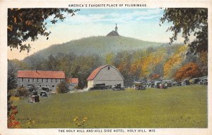 J56/ Holy Hill Wisconsin Postcard c1910 Hill Side Hotel Pilgrimage Barn 12 