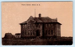 ELKTON, South Dakota SD ~ PUBLIC SCHOOL c1910s Brookings County Postcard