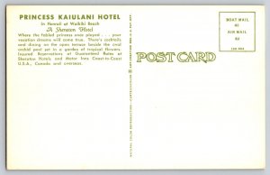 Postcard Princess Kaiulani Hotel - Waikiki Beach Hawaii