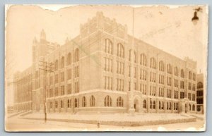 RPPC   Penn Treaty High School   Philadelphia  Pennsylvania  Real Photo Postcard