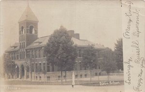 J85/ Lebanon Ohio RPPC Postcard c1910 Public School Building 54