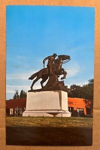 UNUSED POSTCARD - PONY EXPRESS STATUE, ST. JOSEPH, MISSOURI