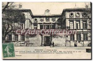 Old Postcard Beaucaire Hotel De Ville Monument