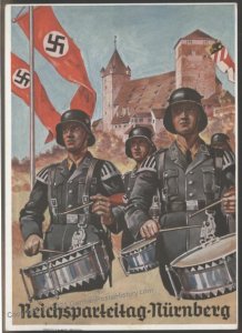 3rd Reich Germany 1936 Waffen SS Drummers Reichsparteitag Propaganda Even 103098