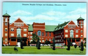 OTTUMWA HEIGHTS COLLEGE & ACADEMY, Iowa IA ~Campus WAPELLO COUNTY 1940s Postcard