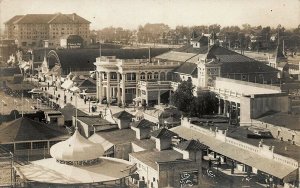 San Diego CA Exposition Aerial View Real Photo Postcard