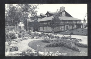 RPPC COPPER HARBOR MICHIGAN KEWEENAW PARK COTTAGES REAL PHOTO POSTCARD