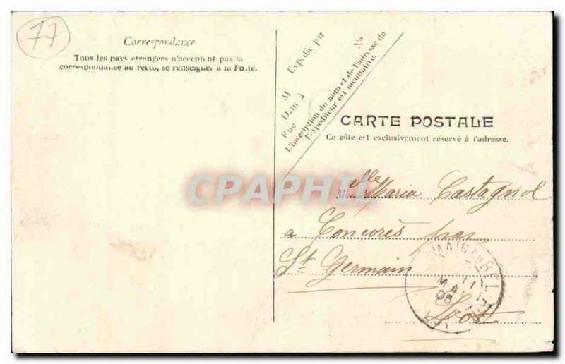 Old Postcard Meaux dock View Thiers