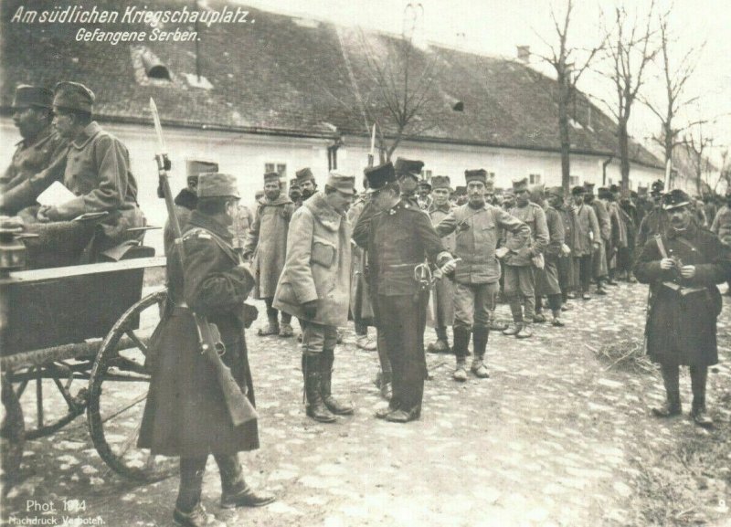 Real Photo WWI Serbs Caught in Southern Theater of War Postcard RPPC Soldiers 