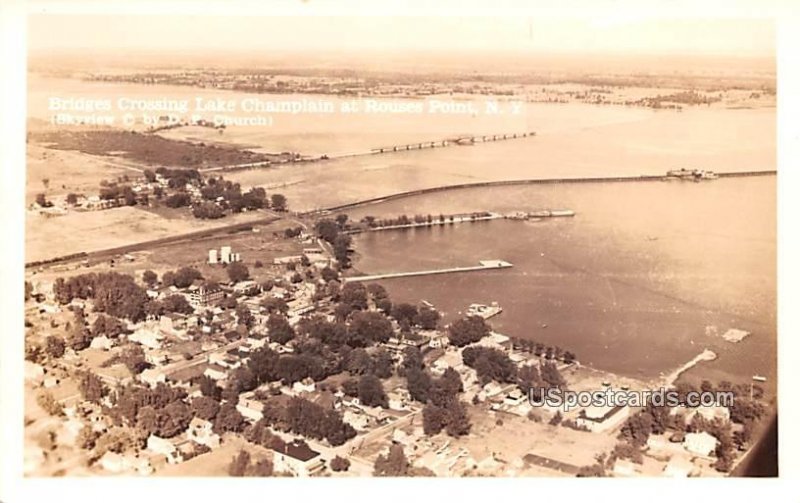 Bridges Crossing Lake Champlain - Rouses Point, New York NY  