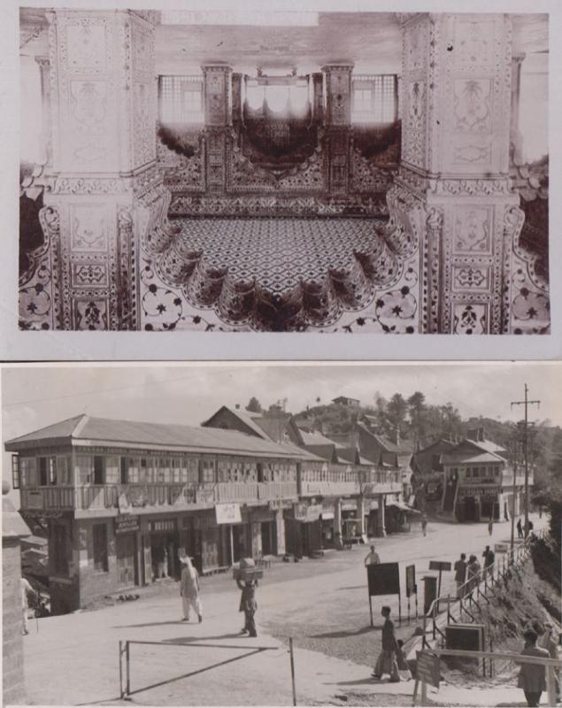 Indian Jeweller Persian House Antique 2x Real Photo Postcard