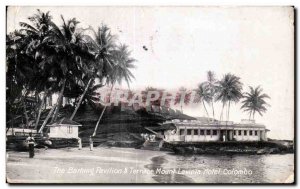 Postcard The Old Mount Lavinla Barhing Pavilon Terrace Hotel Colombo Sri Lank...