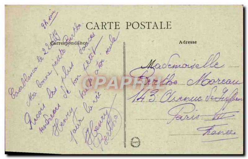 Old Postcard Morocco Soukb El Hamis Camp