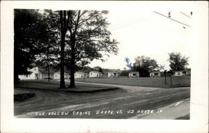 Barre Vermont VT Hollow Cabins Route 14 Real Photo Vintage Postcard