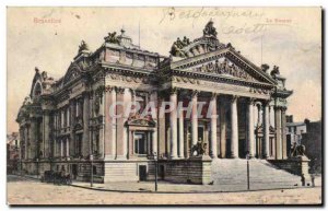 Old Postcard Brussels Stock Exchange