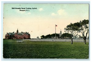 1911 Drills Ground Naval Training Station, Newport, Rhode Island RI Postcard 