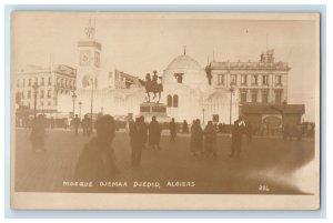 c1920's Mosque Djedid Algiers Algeria RPPC Photo Unposted Vintage Postcard 