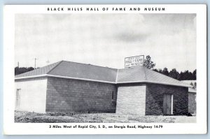 Rapid City South Dakota SD Postcard Black Hills Hall Fame Museum c1960 Vintage