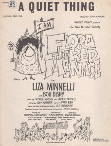 A Quiet Thing Liza Minelli Flora The Red Menace RARE Sheet Music