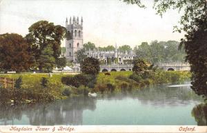 BR67927 magdalen  tower and bridge oxford uk