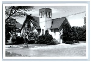 Vintage Immanuel E.U.B. Church Brown City MI Real Photo RPPC Postcard P141