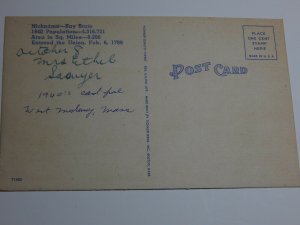 Vintage 1940s GREETINGS FROM MASSACHUSETTS Large Letters Postcard