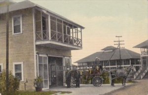 Panama Fire Department On The Isthmus Horse Drawn Fire Wagon