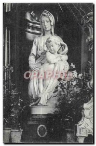 Old Postcard Bruges Madonna and Child by Michelangelo Church Notre Dame