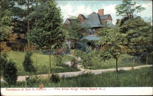 Holly Beach New Jersey NJ The Silver King Carl Haswin Home c1910 Postcard