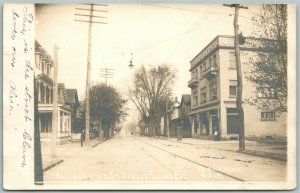 ALLEGHENY STREET JERSEY SHORE PA ANTIQUE REAL PHOTO POSTCARD RPPC