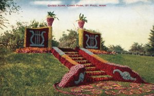 Vintage Postcard 1910's View of Gates Ajar Como Park St. Paul Minnesota MN