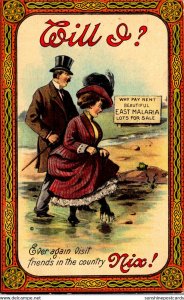 Humour Victorian Couple Will I