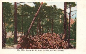 Vintage Postcard 1910's Helen Hunt's Grave Cheyenne Mountain Colorado Springs CO