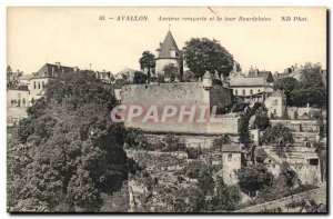 Avallon Old Postcard Ancient walls and tower Beurdelaine