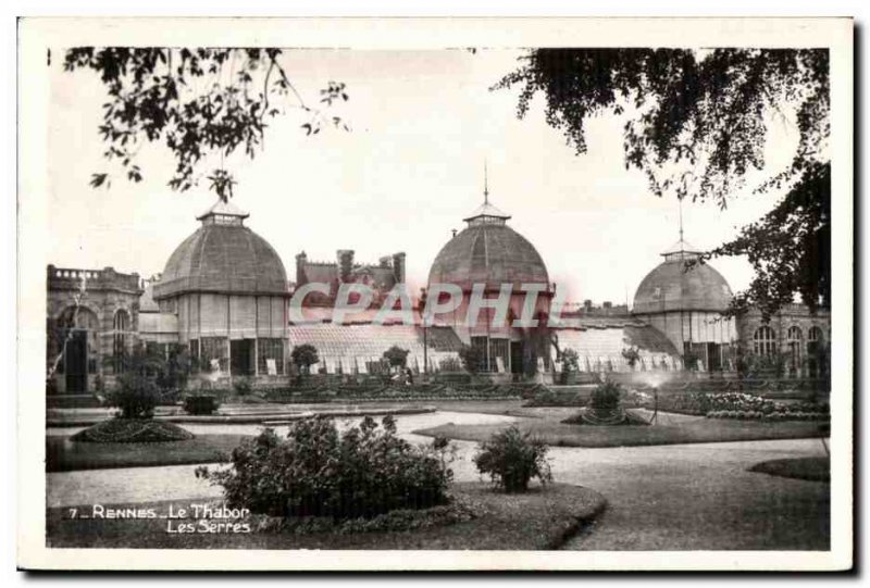 Old Postcard Rennes Tabor Greenhouses