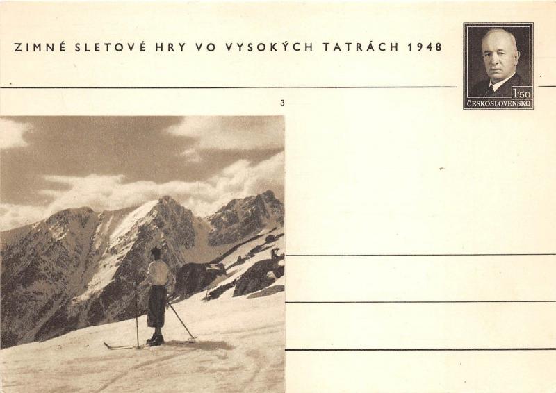 B22851 Zimne Sletove Hry vo Vysokych Tatrach Sky 1948 slovakia