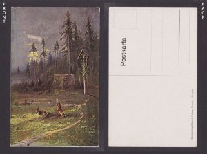 GERMANY, Vintage postcard, Rabbits, Unposted