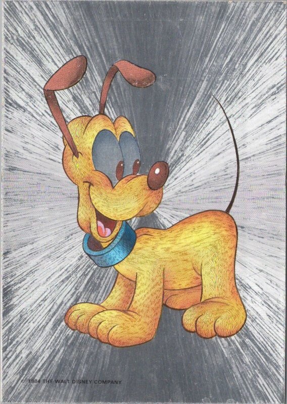 Walt Disney Postcard - Pluto - Dufex Foil Postcard RR15611