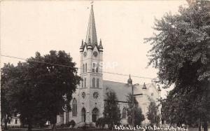 C90/ David City Nebraska Ne Real Photo RPPC Postcard c1910 Catholic Church