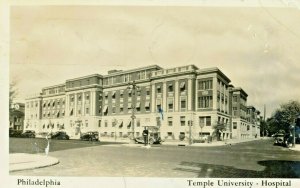 Postcard RPPC View of Temple University Hospital in Philadelphia, PA.      S2