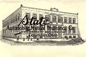 1939 STATE AUTOMOBILE MUTUAL INSURANCE CO COLUMBUS OH RECEIPT & ENVELOPE Z2500