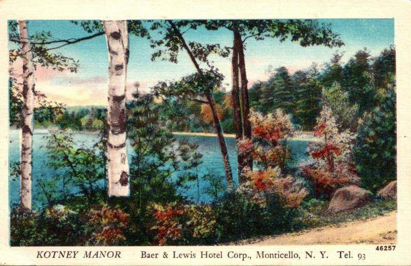 New York Monticello Kotney Manor Baer & Lewis Hotel Corporation 1953
