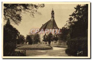 Old Postcard Colmar Church and Park Lycee Bartholdi