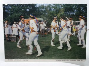 Morris Dancers at Hellingly Sussex Vintage Postcard Photo by Miss L Perry  