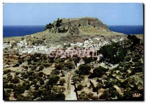 Postcard View Of Modern Rhodes Lindos