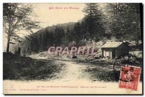 Old Postcard Customs Customs Cols des Vosges At the pass Bramont french Rivie...