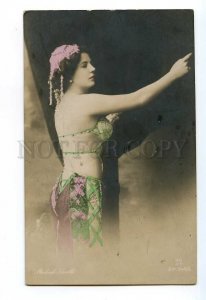 497433 MADIAH SURITH Famous BELLY DANCER Vintage PHOTO postcard #946-5